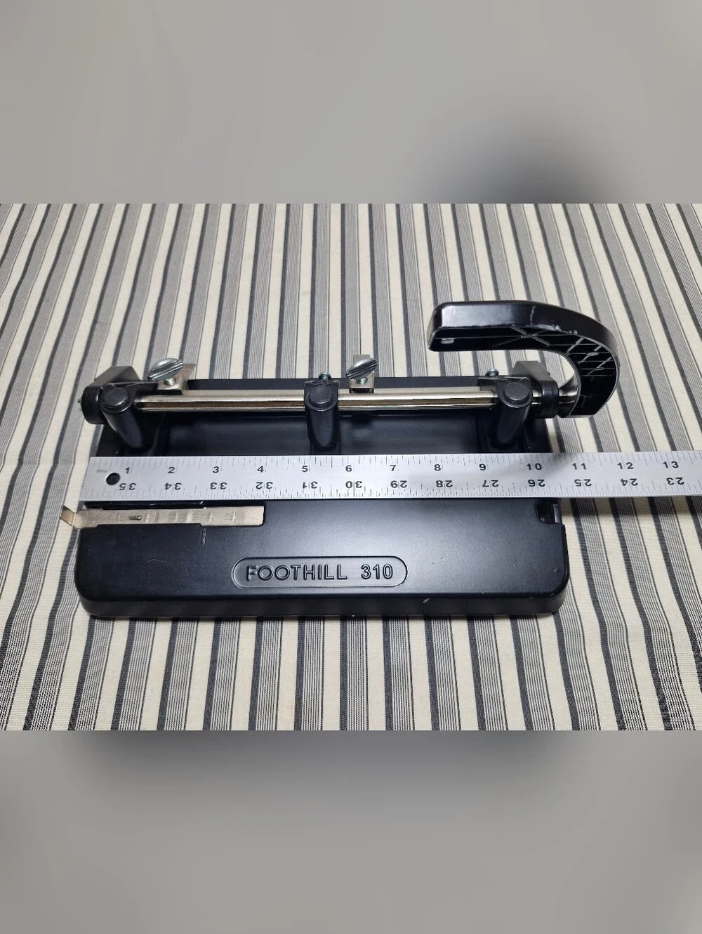 Foothill 310 Heavy Duty Adjustable 3 Hole Paper Punch Office School Binder